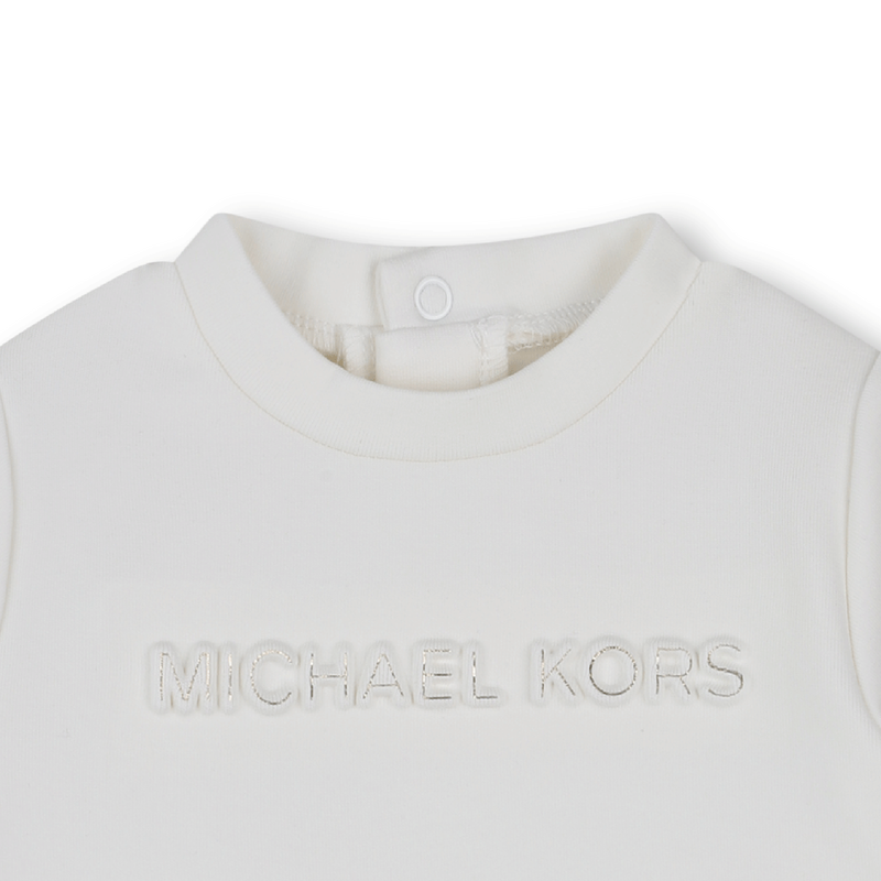 Bi-material long-sleeved dress MICHAEL KORS 
                    GIRL