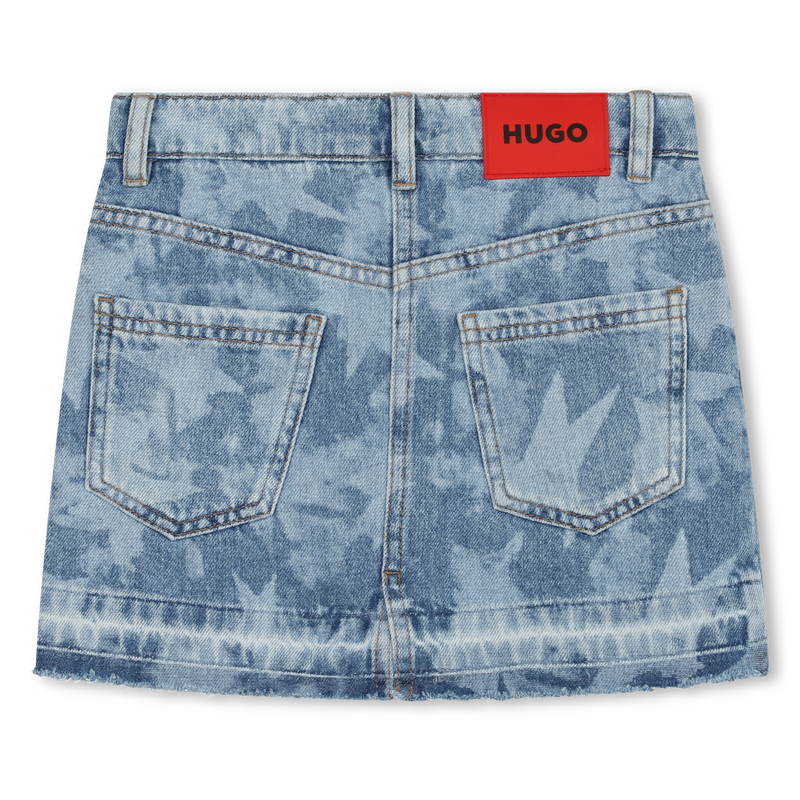 Printed denim skirt HUGO 
                    GIRL