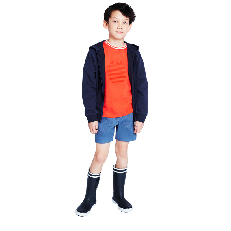 Zip-up hooded sweatshirt