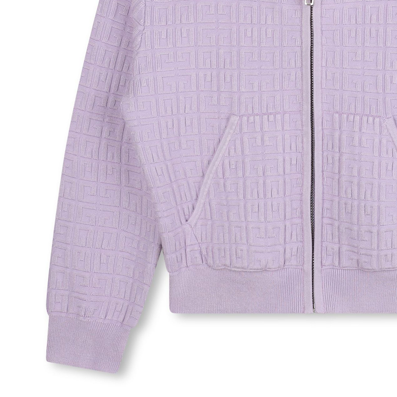Hooded Tricot Cardigan GIVENCHY 
                    GIRL