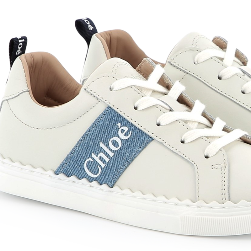 Leather lace-up sneakers CHLOE 
                    GIRL