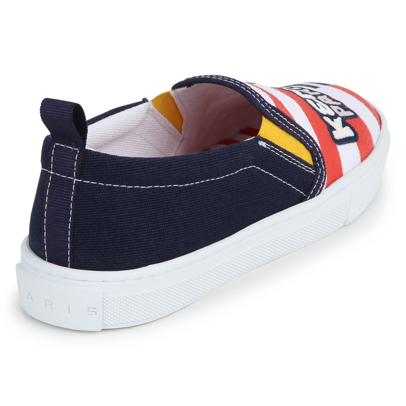 Cotton denim sneakers KENZO KIDS 
                    UNISEX