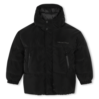 Water-Repellent Hooded Puffer KARL LAGERFELD KIDS BOY