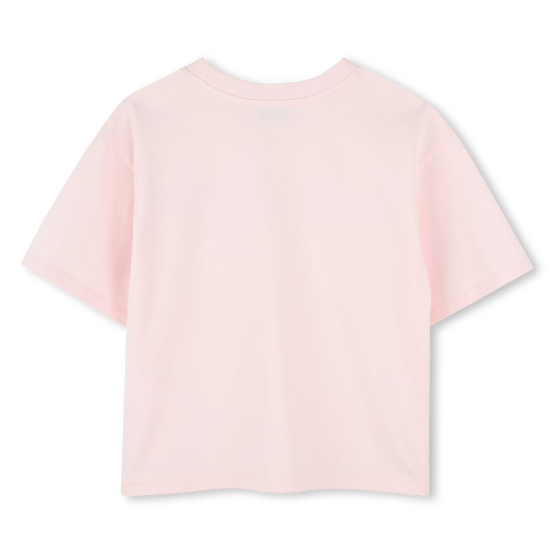 Cotton T-shirt with diamantés MARC JACOBS 
                    GIRL