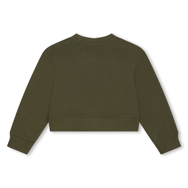 Cropped Fleece Sweatshirt MARC JACOBS 
                        GIRL