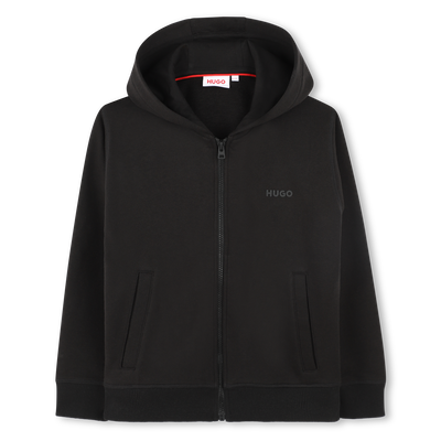Hooded zipped sweatshirt HUGO BOY
