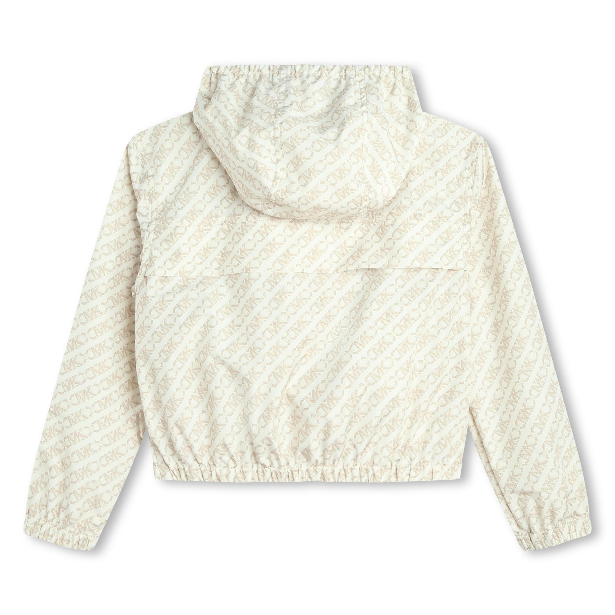 Michael Kors Kids logo-print hooded windbreaker - 190 CREAM