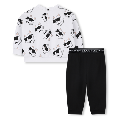 Sweatshirt and pants set KARL LAGERFELD KIDS GIRL