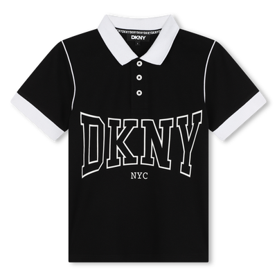 Two-Tone Buttoned Polo Shirt DKNY BOY