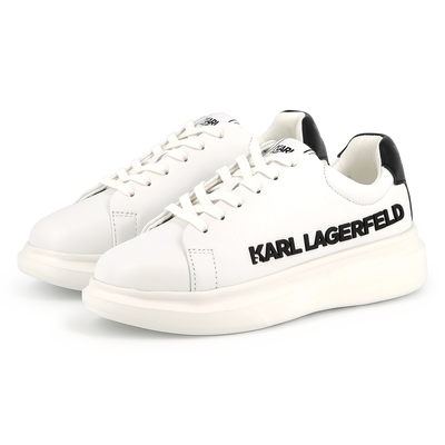 Lace-up leather sneakers KARL LAGERFELD KIDS UNISEX
