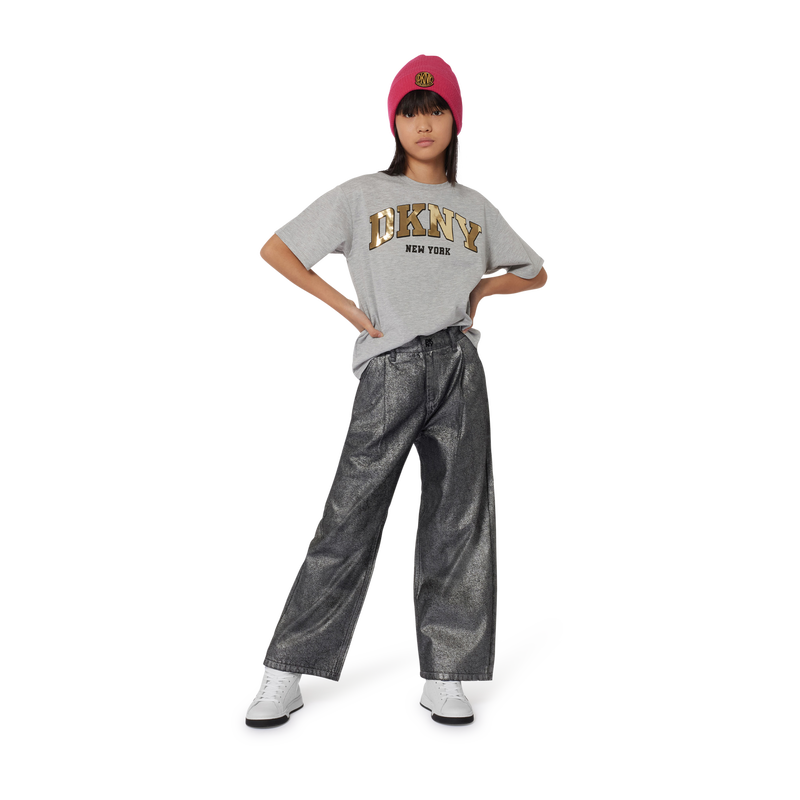 Wide-Leg Cotton Jeans DKNY 
                    GIRL