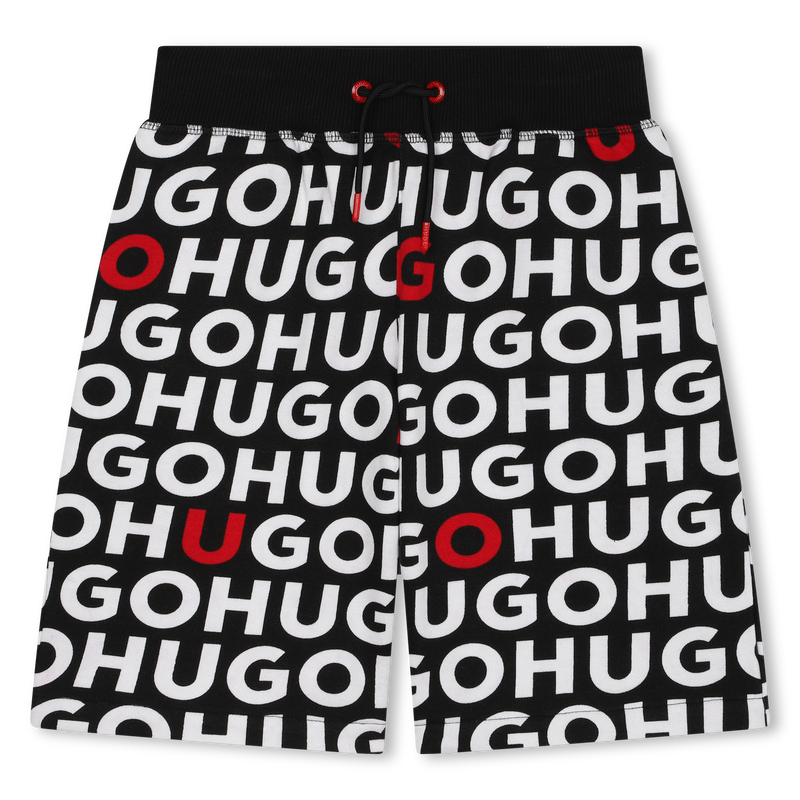 Fleece Bermuda running shorts HUGO 
                    BOY
