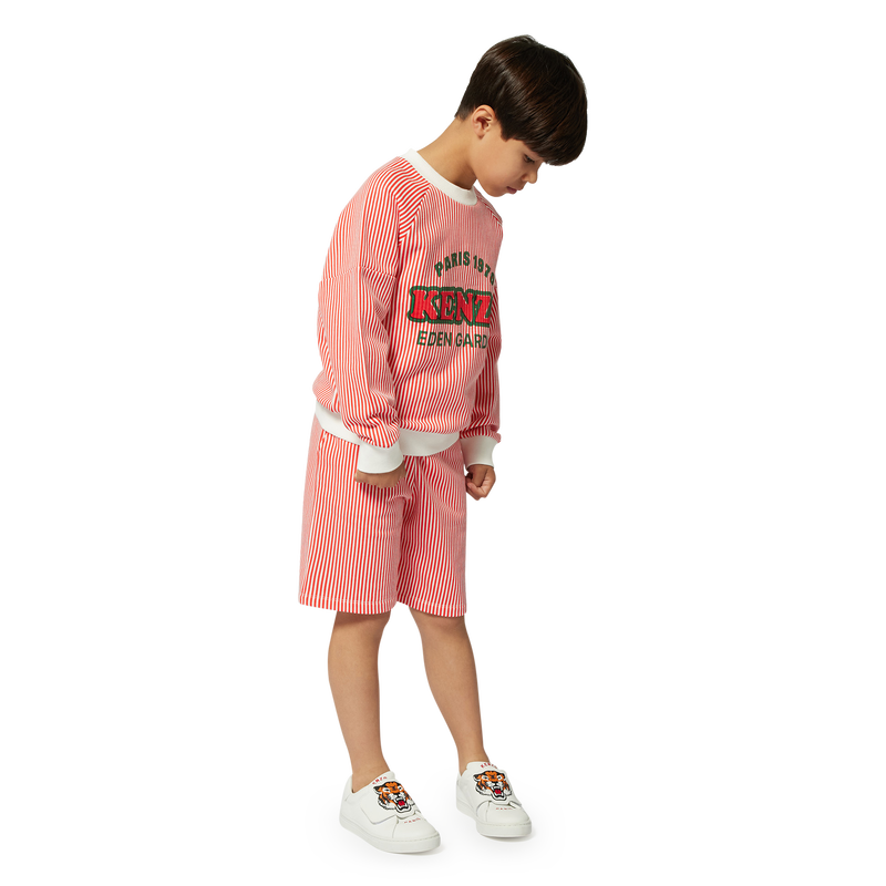 Striped cotton Bermuda shorts KENZO KIDS 
                    BOY