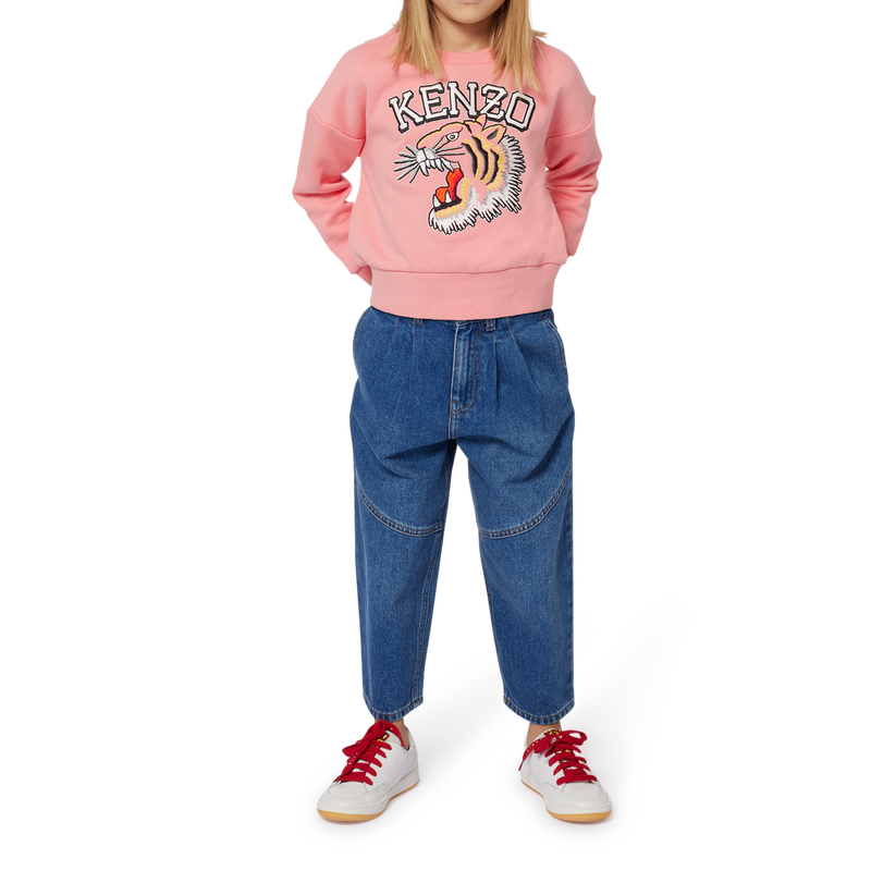 Pleated Paneled Jeans KENZO KIDS 
                        GIRL
