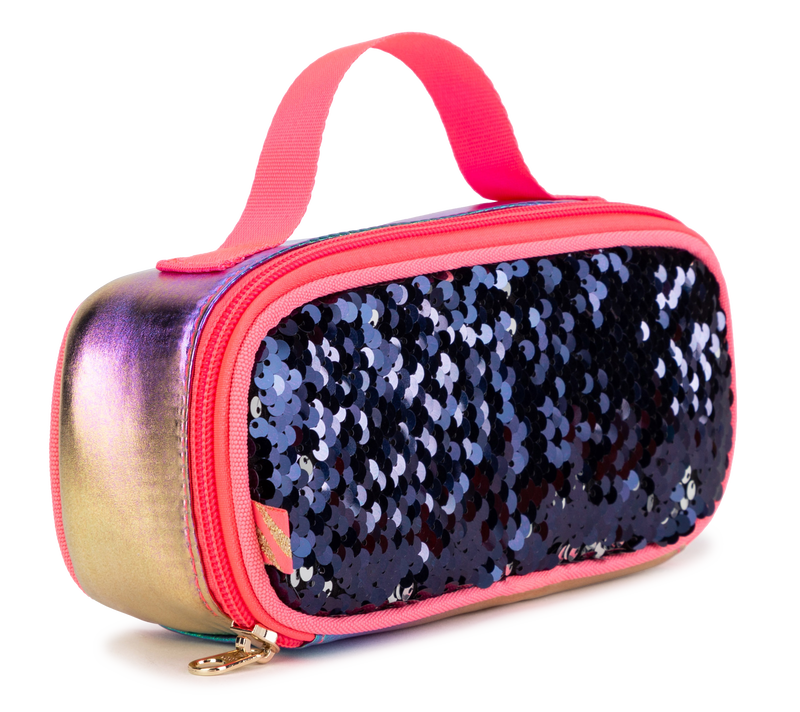 BILLIEBLUSH Reversible sequin pencil case