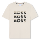 Short-sleeved cotton T-shirt BOSS 
                    BOY