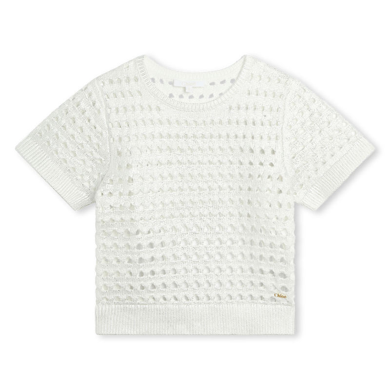 Crocheted cotton sweater CHLOE 
                    GIRL