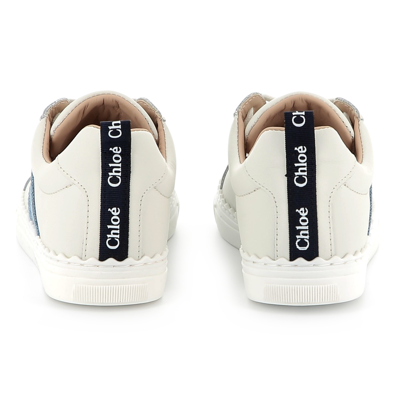 Leather lace-up sneakers CHLOE 
                    GIRL