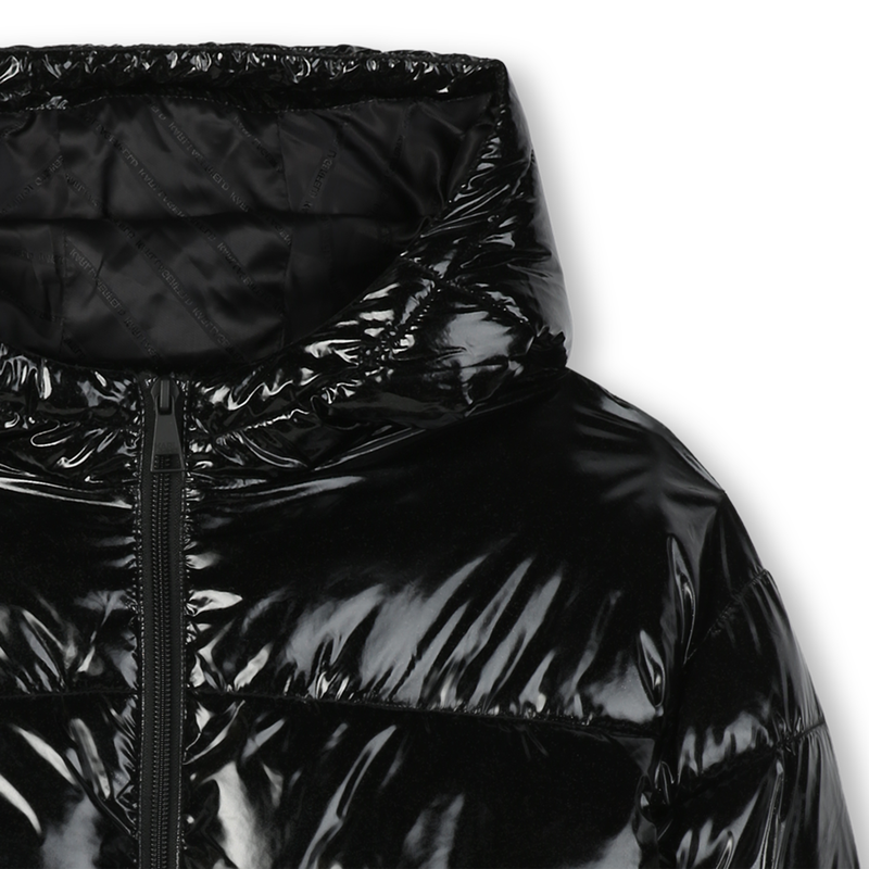 Hooded down jacket KARL LAGERFELD KIDS 
                        GIRL