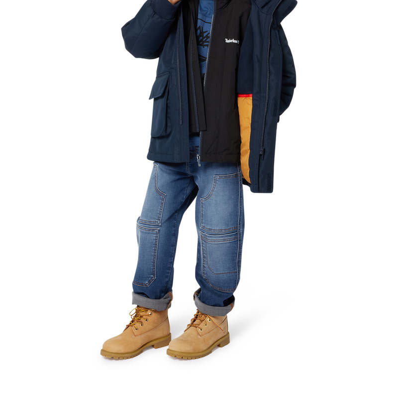 Patch Pocket Wide-Leg Jeans TIMBERLAND 
                        BOY