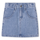 Denim skirt with diamant&eacute;s MARC JACOBS 
                    GIRL