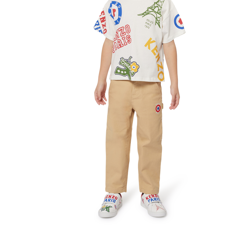 Cotton Twill Pants KENZO KIDS 
                        BOY