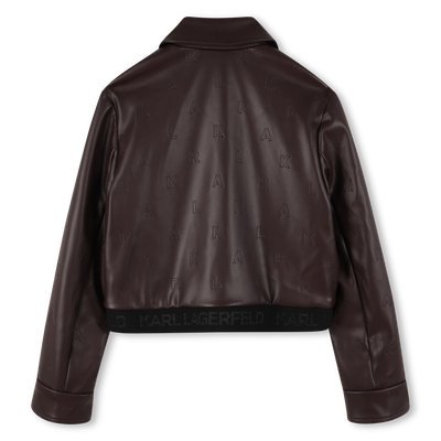 Jacket with zip closure KARL LAGERFELD KIDS GIRL