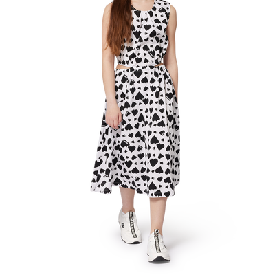 Printed cotton dress DKNY GIRL
