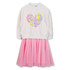 Bi-material dress BILLIEBLUSH 
                    GIRL