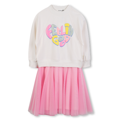 Bi-material dress BILLIEBLUSH GIRL