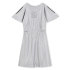 Silver sequined jersey dress DKNY 
                    GIRL