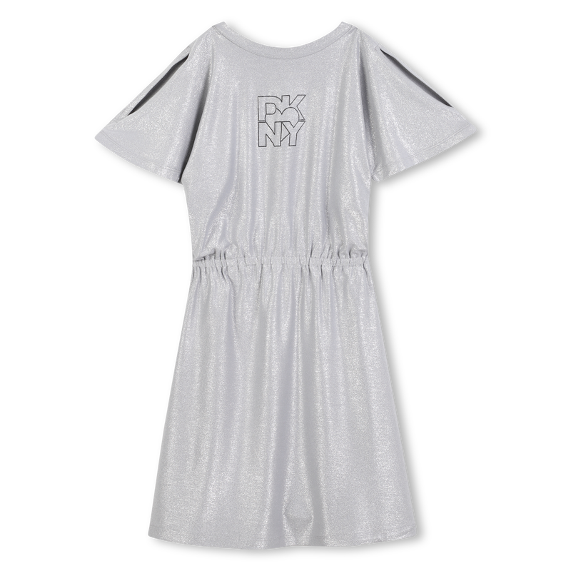 Silver sequined jersey dress DKNY 
                        GIRL