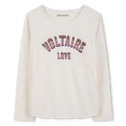 Printed long-sleeved T-shirt ZADIG VOLTAIRE 
                    GIRL