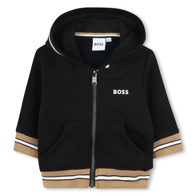Hooded Fleece Cardigan BOSS 
                        BOY