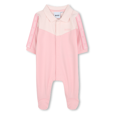 Polo-neck paneled pajamas BOSS GIRL
