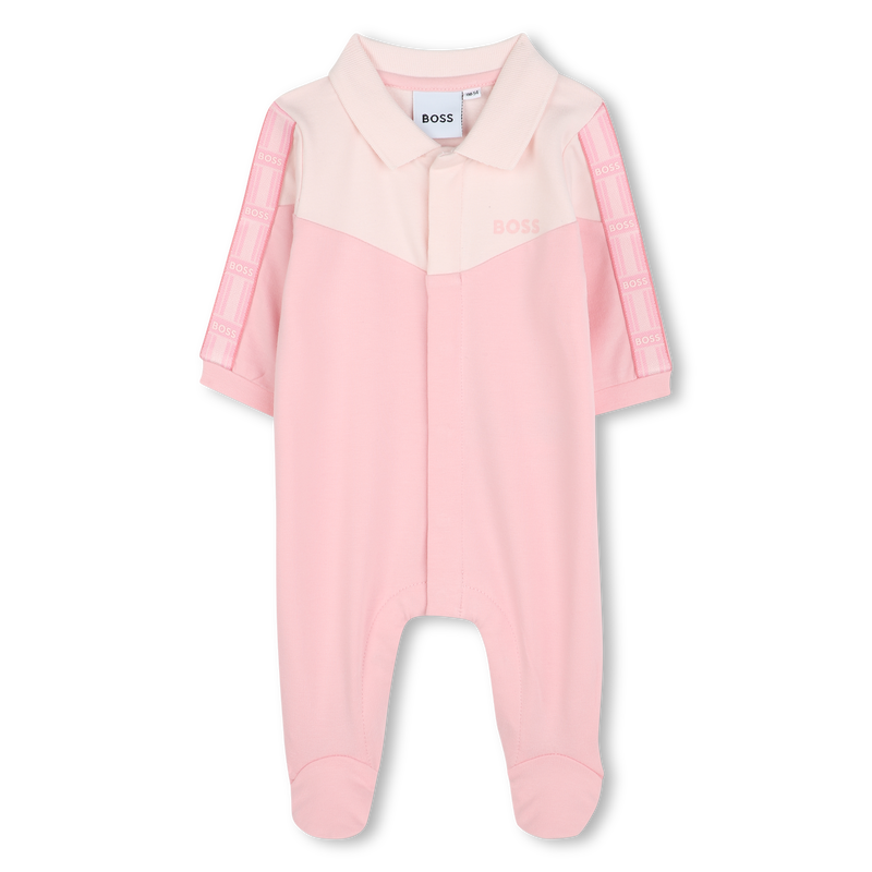 Polo-neck paneled pajamas BOSS 
                        GIRL