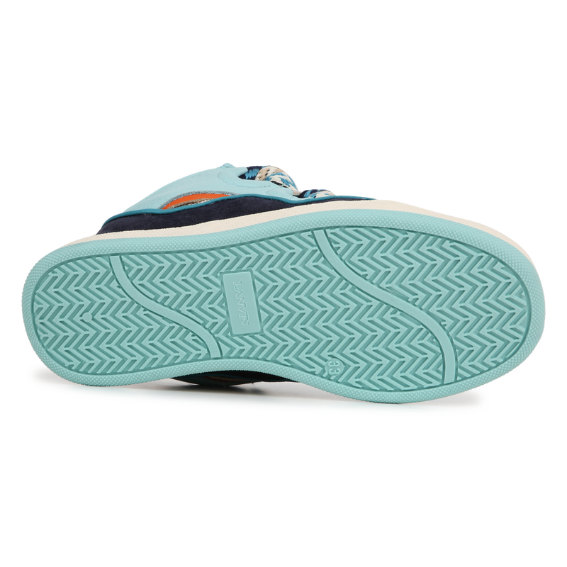 Lace-up leather sneakers