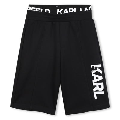 Bermuda shorts in double jersey KARL LAGERFELD KIDS BOY