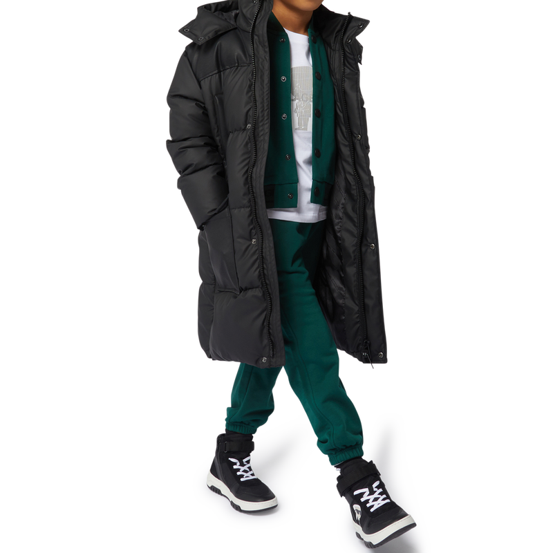 High-Top Leather Sneakers KARL LAGERFELD KIDS 
                        BOY