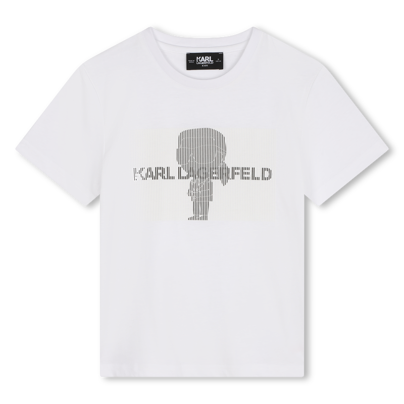 Short-Sleeved Cotton T-Shirt KARL LAGERFELD KIDS 
                        BOY