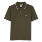 Short-Sleeved Polo Shirt, OLIVE NIGHT, hi-res