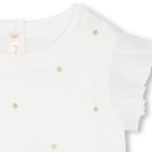 Blouse with tulle and sequins BILLIEBLUSH 
                    GIRL