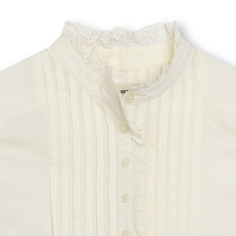 Ruffled Cotton Blouse ZADIG & VOLTAIRE 
                    GIRL