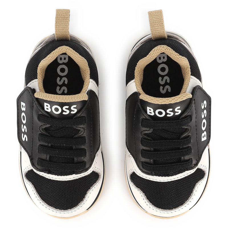 Lace-up leather sneakers BOSS 
                    BOY