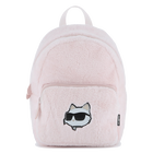 Small backpack made of fluffy fleece KARL LAGERFELD KIDS 
                    GIRL