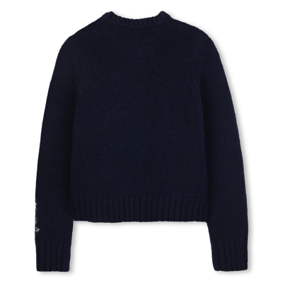 Round sweater with buttoned opening ZADIG & VOLTAIRE GIRL