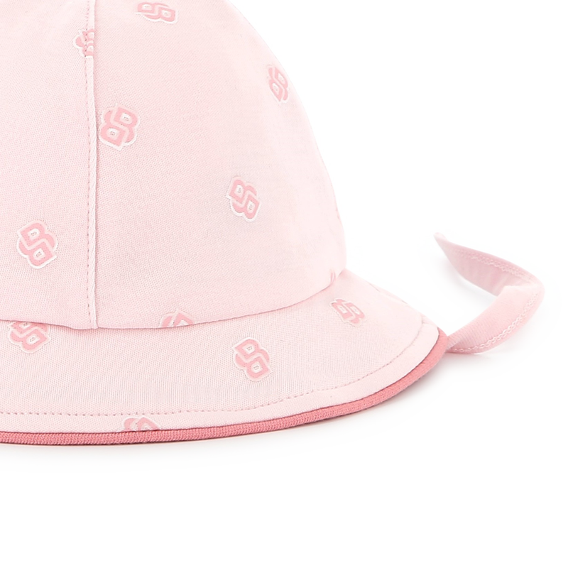 Chin-Tied Cotton Hat BOSS 
                        GIRL