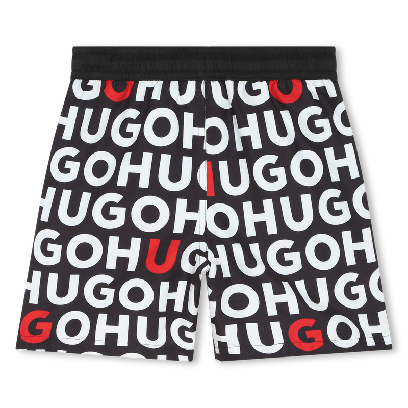 Two-tone printed swim trunks HUGO 
                    BOY