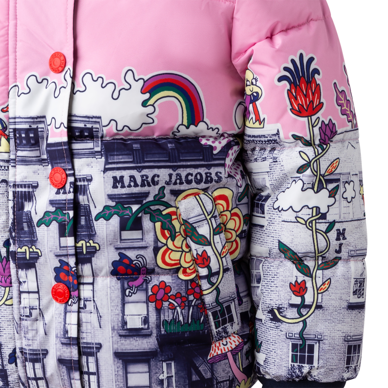 MARC JACOBS Hooded printed puffer jacket