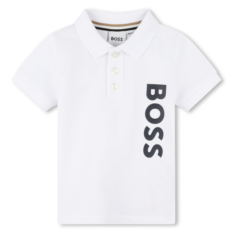 Cotton piqué polo shirt BOSS 
                    BOY